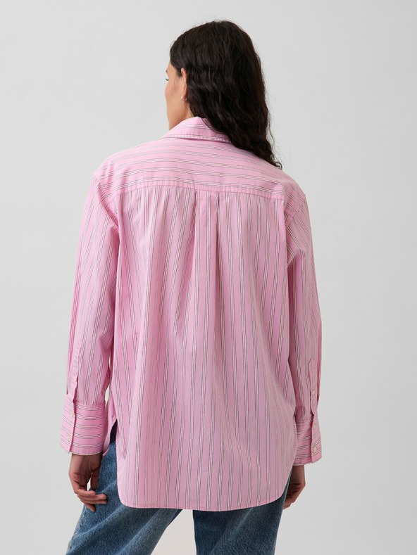 GAP Oversize poplin srajca z logotipom Big Shirt GAP
