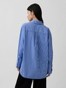GAP Oversize poplin srajca z logotipom Big Shirt GAP