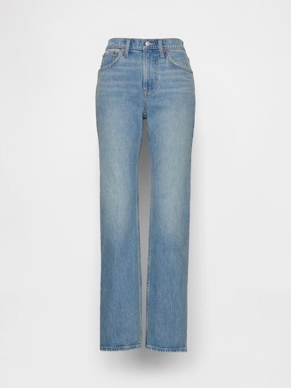 GAP Džins Mid Rise Relaxed Straight GAP