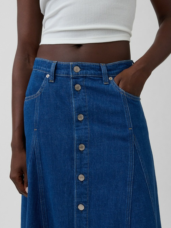 GAP Džins maksi krilo z gumbi GAP