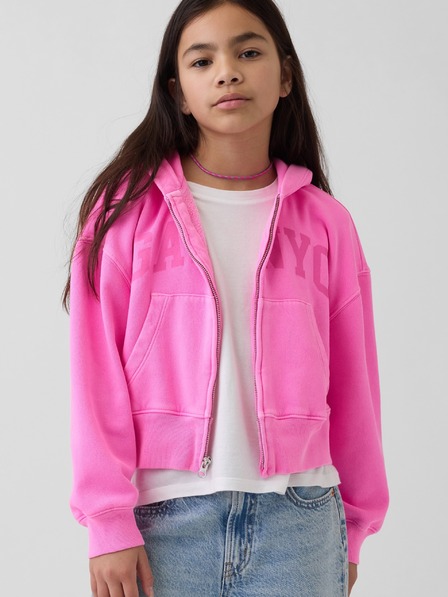 GAP Otroška oversize jopica z logotipom VintageSoft GAP