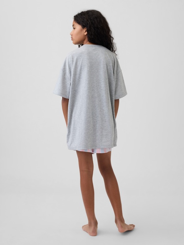 GAP Otroška oversize pižamska majica z logotipom GAP