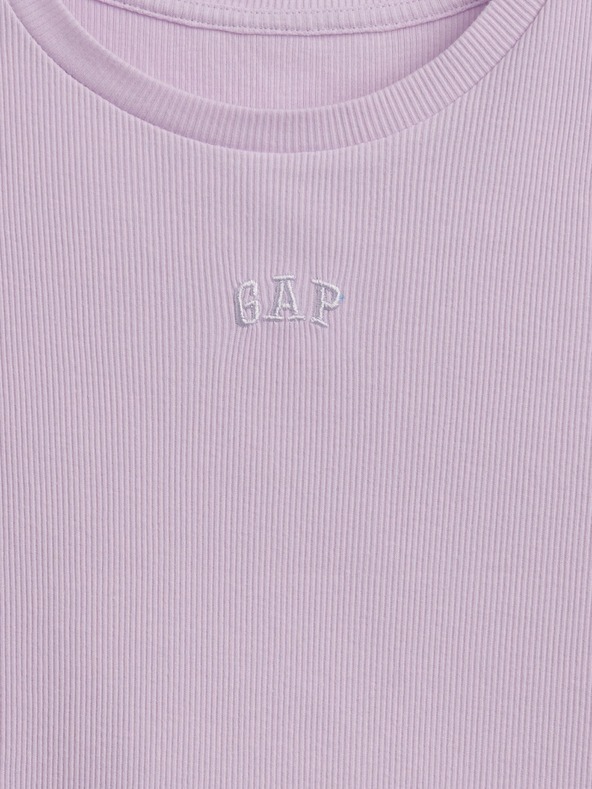 GAP Otroška rebrasta majica z logotipom GAP