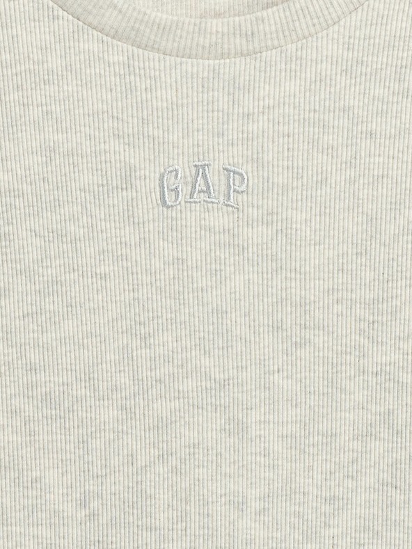 GAP Otroška rebrasta majica z logotipom GAP