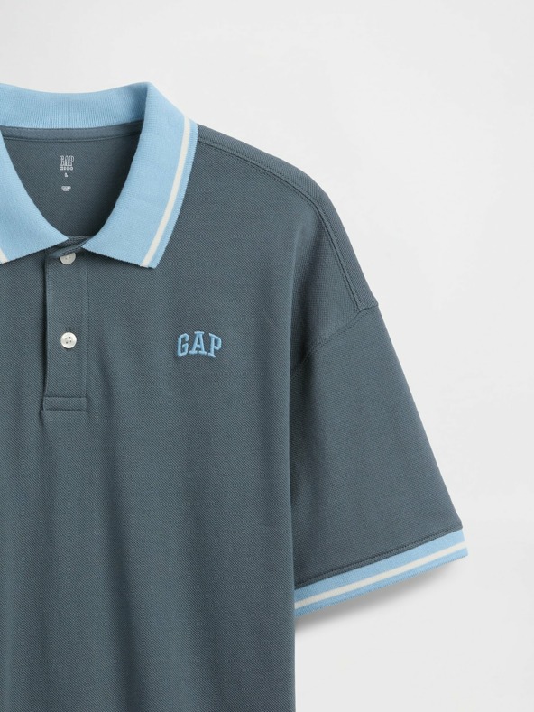 GAP Otroška oversize polo majica z logotipom GAP