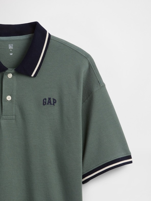 GAP Otroška oversize polo majica z logotipom GAP