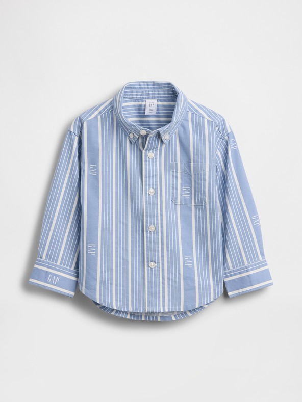 GAP Otroška oversized srajca z logotipom Oxford Big Shirt GAP