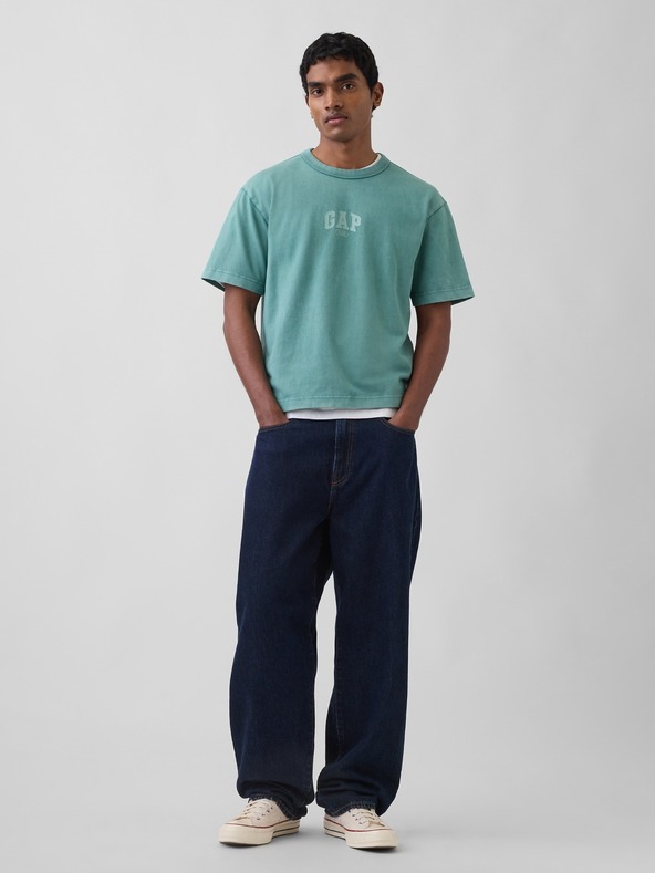 GAP Crop majica z logotipom 1969 Heavyweight GAP