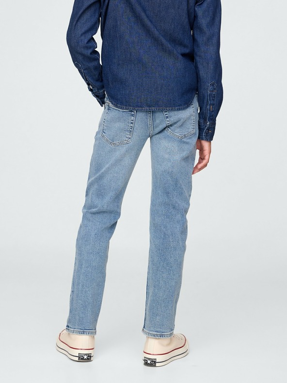 GAP Otroški džinsi slim visok pas GAP