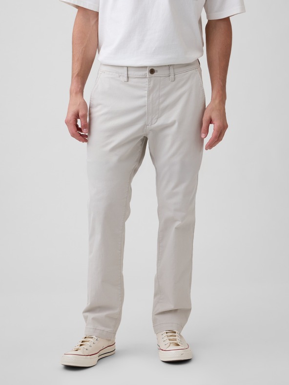 GAP Khaki hlače straight GapFlex GAP