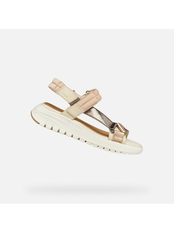 Geox Bežasti ženski sandali Geox Flextride S