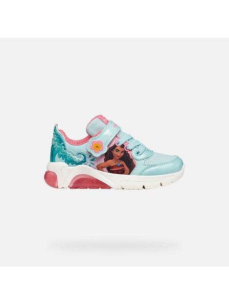 Geox Turkizni dekliški svetleči teniski Geox Fadinlight