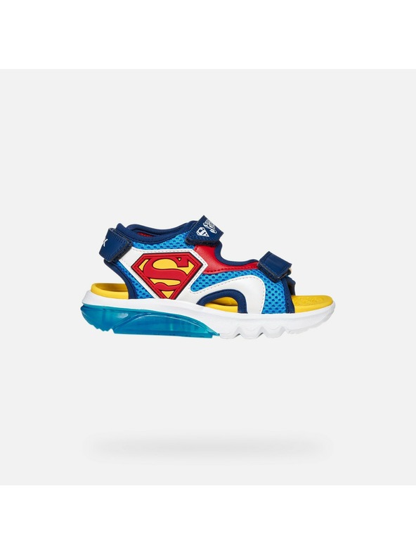 Geox Svetlo modri dečji svetleči sandali Geox Ciberdron