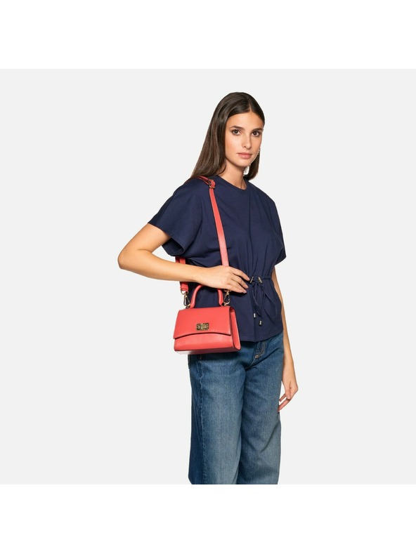 Geox Rdeča ženska torbica Geox Ciclaminia