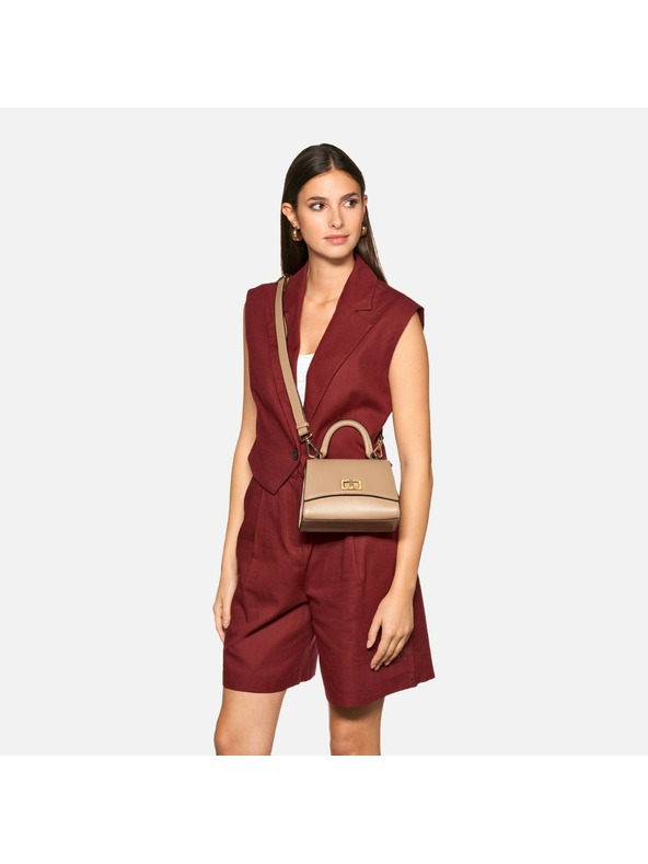 Geox Bežasta ženska torbica Geox Ciclaminia