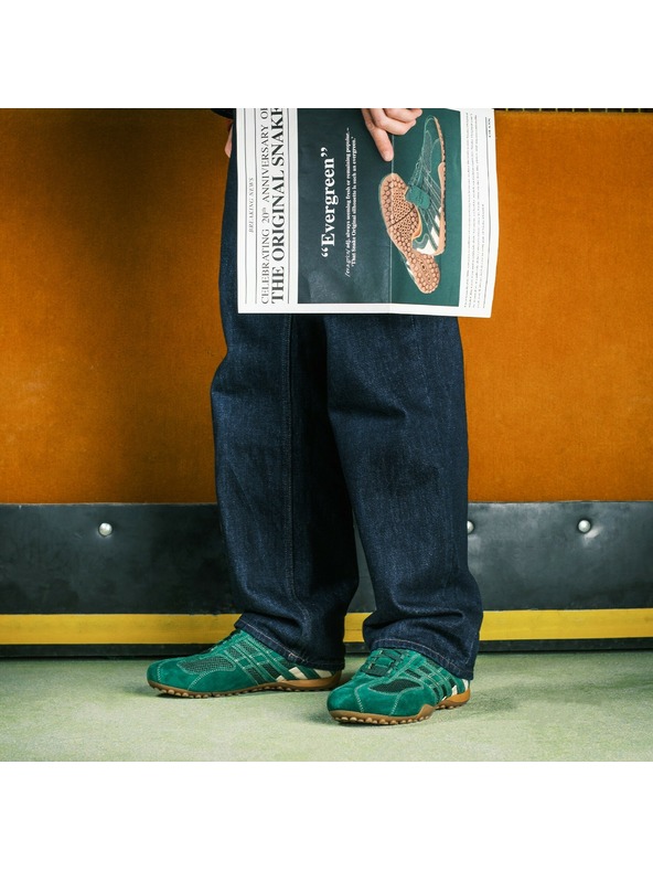 Geox Zeleni moški čevlji Geox Snake Original