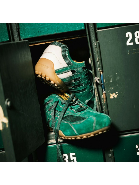 Geox Zeleni moški čevlji Geox Snake Original