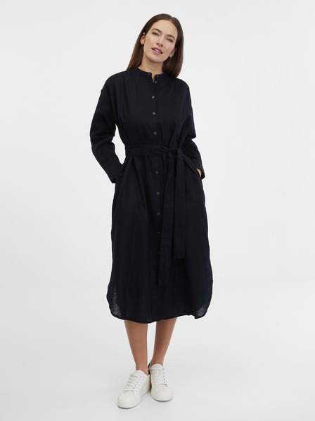 GAP Lanene srajčne midi obleke GAP