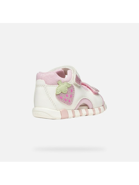 Geox Beli dekliški sandali za prve korake Geox Sandal Iupidoo