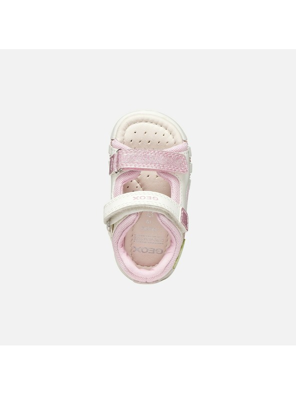 Geox Beli dekliški sandali za prve korake Geox Sandal Iupidoo