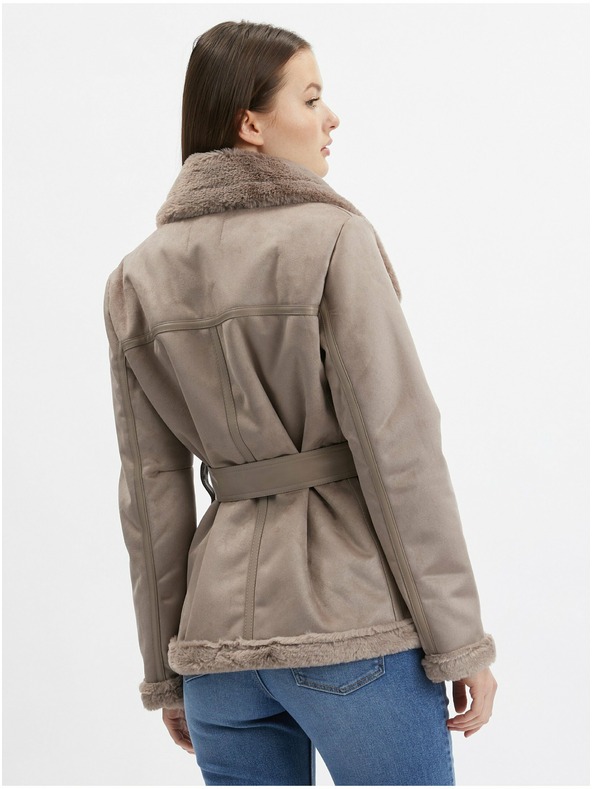 Orsay Rjava ženska jakna iz semiša ORSAY