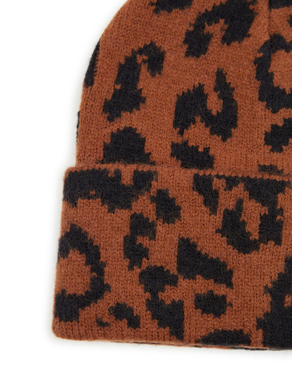 Orsay Rjava ženska kapa z vzorcem ORSAY