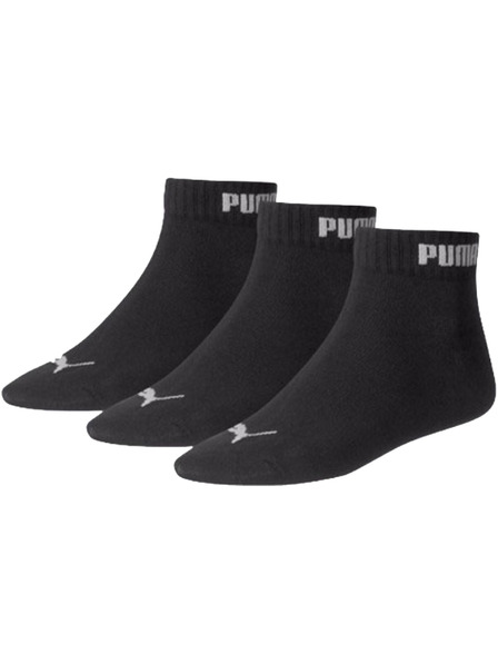 Puma Puma črne gležnjarne QUARTER nogavice (3 pari)