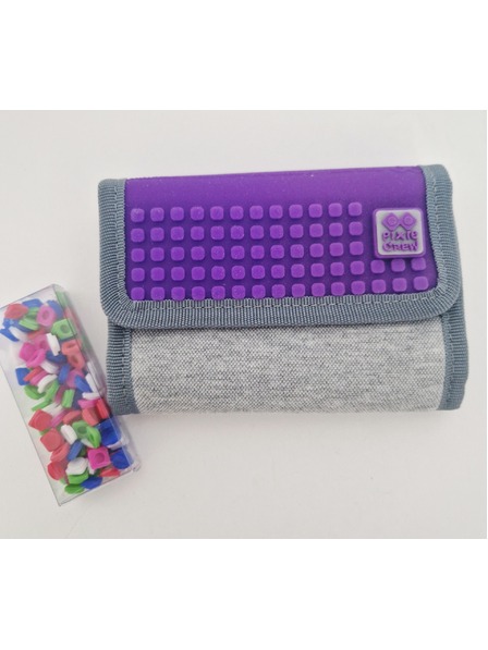PIXIE CREW PIXIE CREW kreativna denarnica siva/vijolična