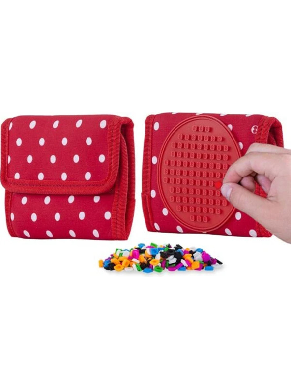 PIXIE CREW PIXIE CREW rdeča denarnica z belimi pikami