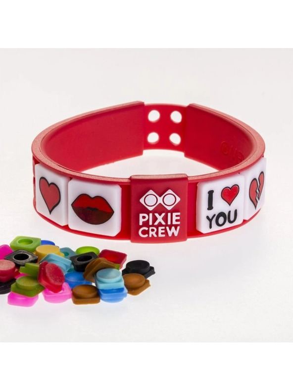 PIXIE CREW PIXIE CREW romantičnaPixel ljubezenska rdeča zapestnica