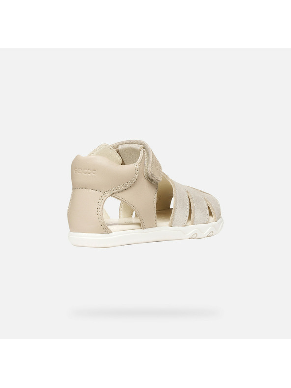 Geox Bež barefoot sandali za deklice Geox Sandal Steppieup