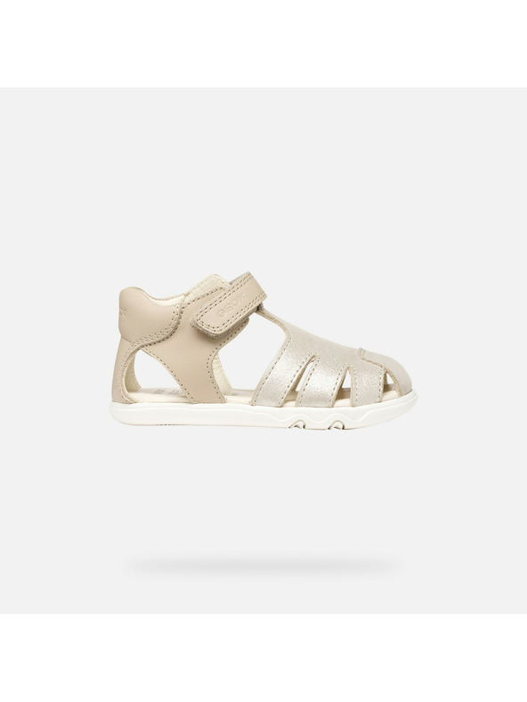 Geox Bež barefoot sandali za deklice Geox Sandal Steppieup
