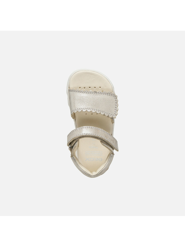 Geox Bež barefoot sandali za deklice Geox Sandal Steppieup