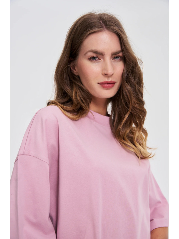 Moodo Rožnati ohlapni top Moodo