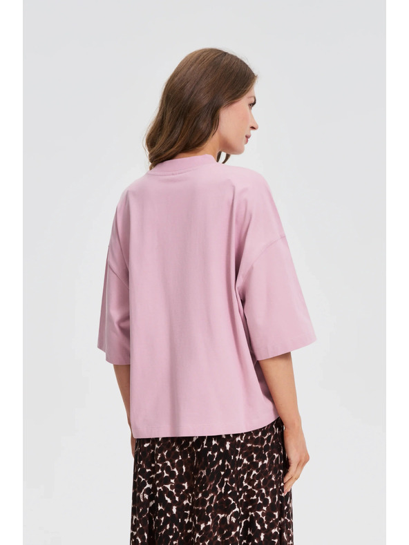 Moodo Rožnati ohlapni top Moodo