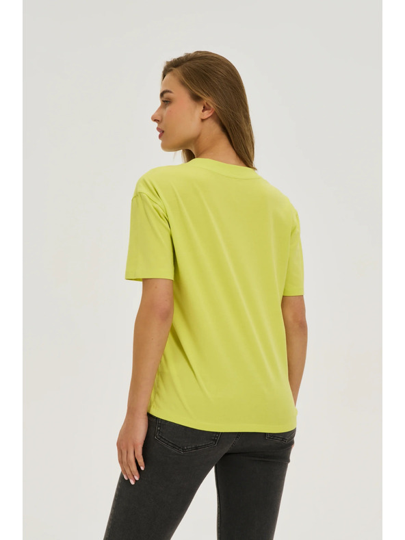 Moodo Rumeni top z V-izrezom Moodo