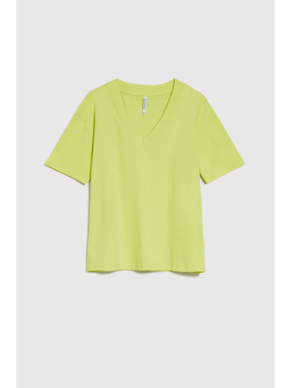 Moodo Rumeni top z V-izrezom Moodo