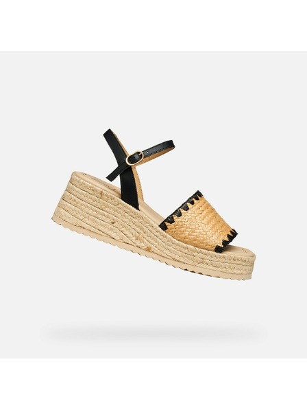 Geox Črni ženski sandali Geox Alemeria