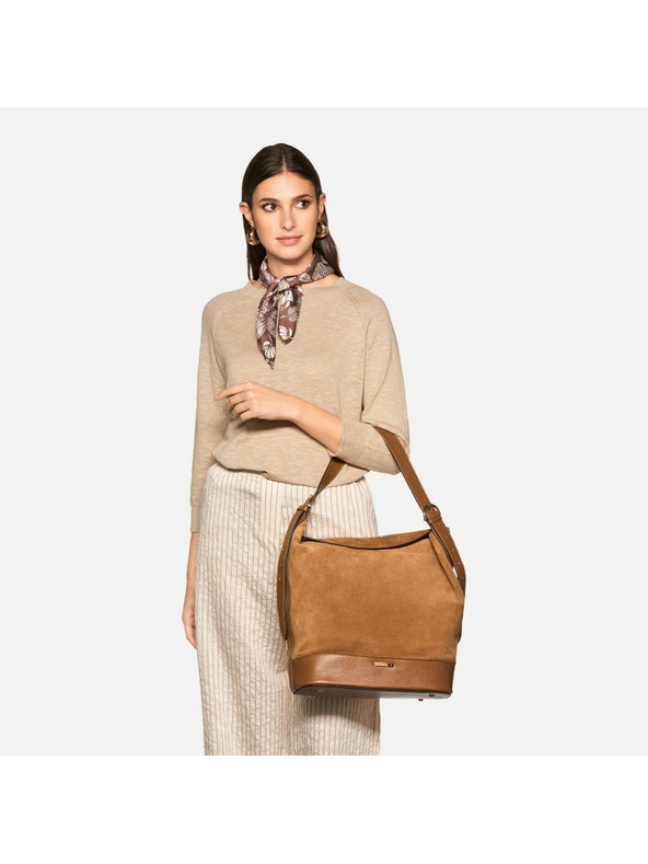 Geox Svetlo rjava ženska torbica Geox Alnoire