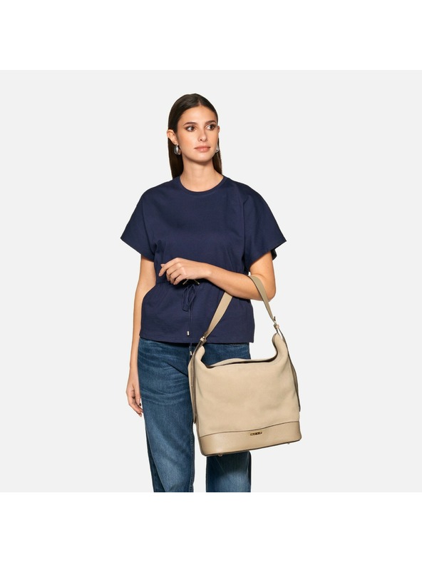 Geox Bež ženska torbica Geox Alnoire