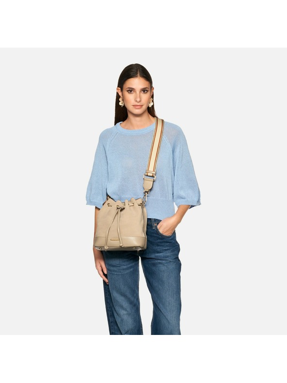 Geox Bež ženska torbica Geox Nalvia