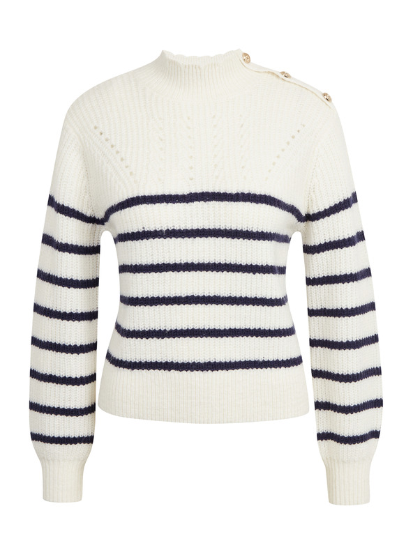 Orsay Kremast ženski črtast pulover ORSAY