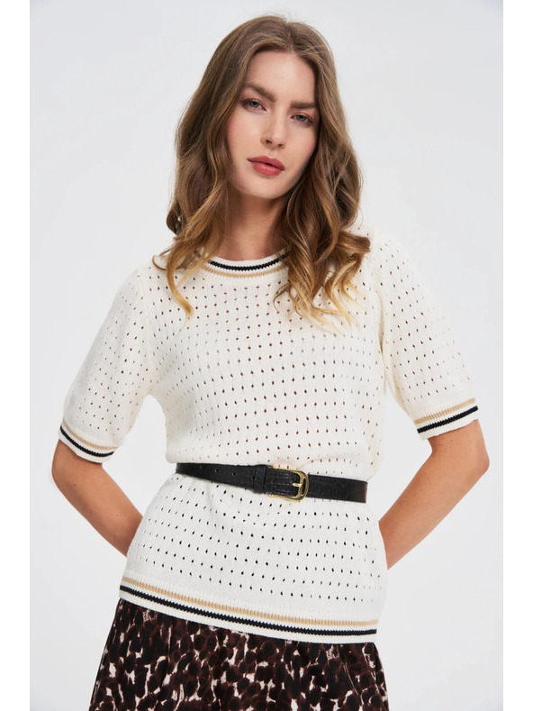 Moodo Pas z živalskim vzorcem črne barve Moodo