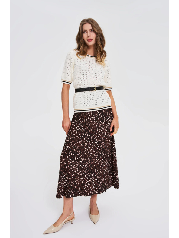 Moodo Pas z živalskim vzorcem črne barve Moodo