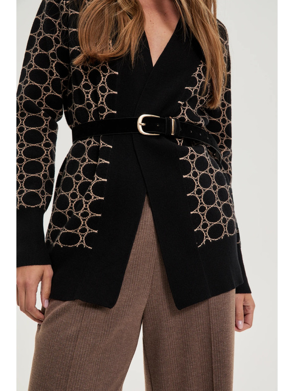 Moodo Gladek črn pas Moodo