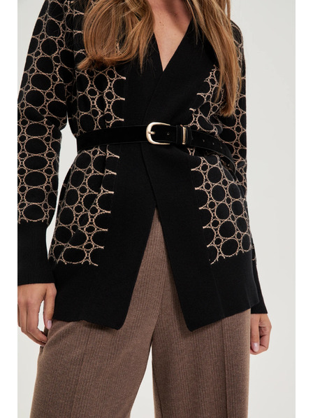 Moodo Gladek črn pas Moodo