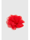 Moodo Broška s tekstilnim cvetom rdeče barve Moodo