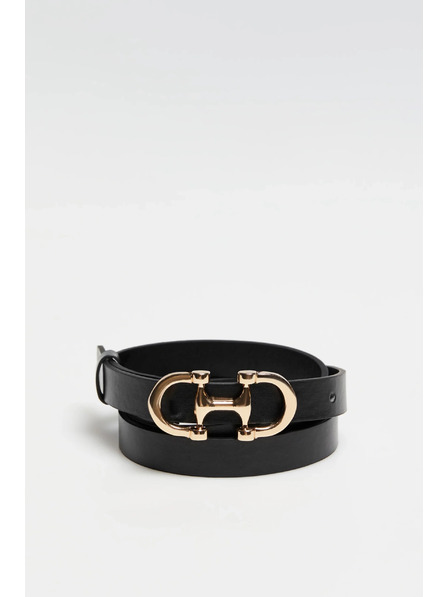 Moodo Pas z okrasno sponko črne barve Moodo