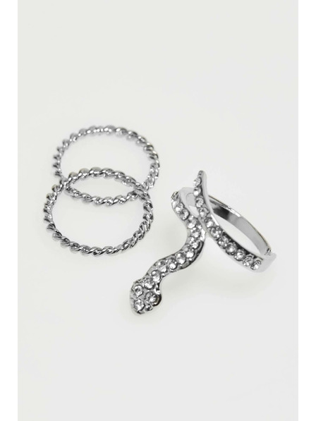 Moodo Komplet prstanov z cirkonskimi elementi Moodo