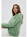 Moodo Bluza z izrezom na hrbtu olivna Moodo